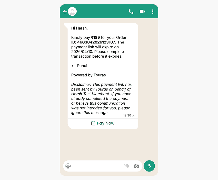Auto reminders for late payments