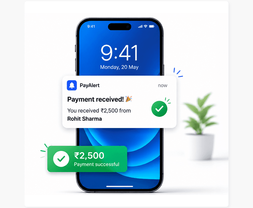 Real-time payment alerts