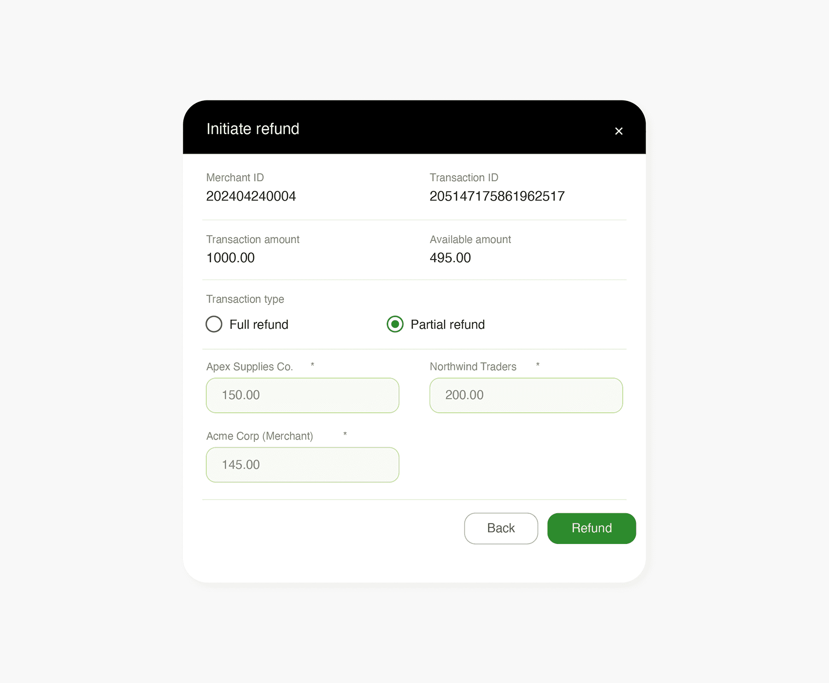 Support for refunds – no stress
