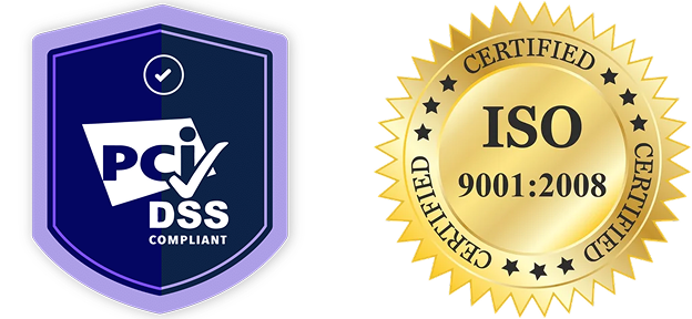 PCI DSS and ISO 9001:2008 Certifications